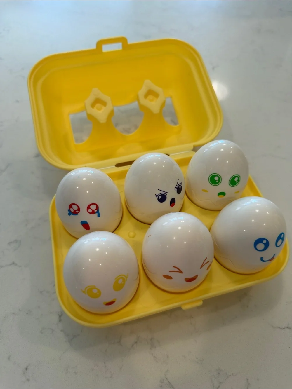 Yellow Egg Surprise Face Toy Set - 6-Pack